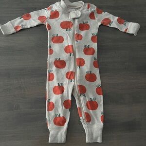 Hanna Andersson Boys/Girls Pumpkin One Piece Pajamas 3-6M